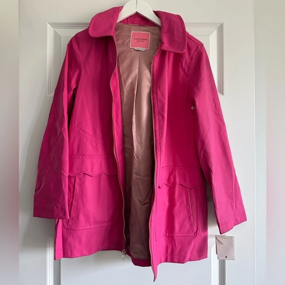 Kate Spade New York Women's Scallop Trim Coat